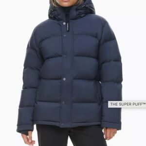 Aritzia super puff in admiral navy